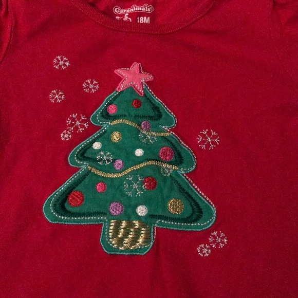 Garanimals Red Christmas Tree Long Sleeve Top - Picture 2 of 2